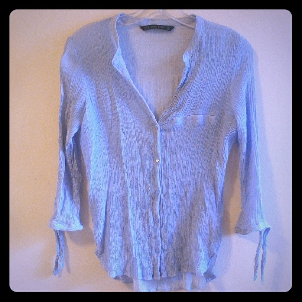 Zara Basic Long tie Sleeve! SZ M! D2
